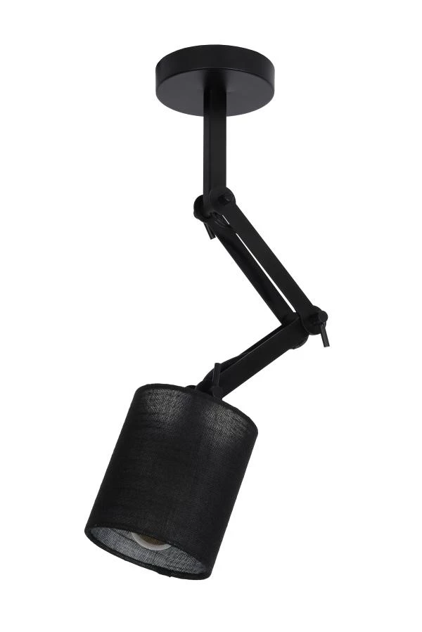 Lucide TAMPA - Plafonnière - Ø 12 cm - 1xE27 - Zwart - uit